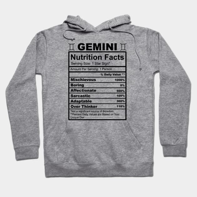 Gemini Facts Hoodie by thechicgeek